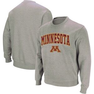 Colosseum Gray Minnesota Crewneck Sweater